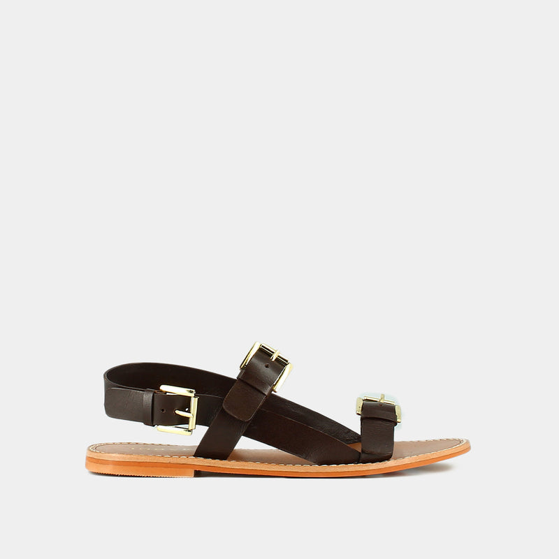 Plagettes Wiling Cuir - Marron foncé