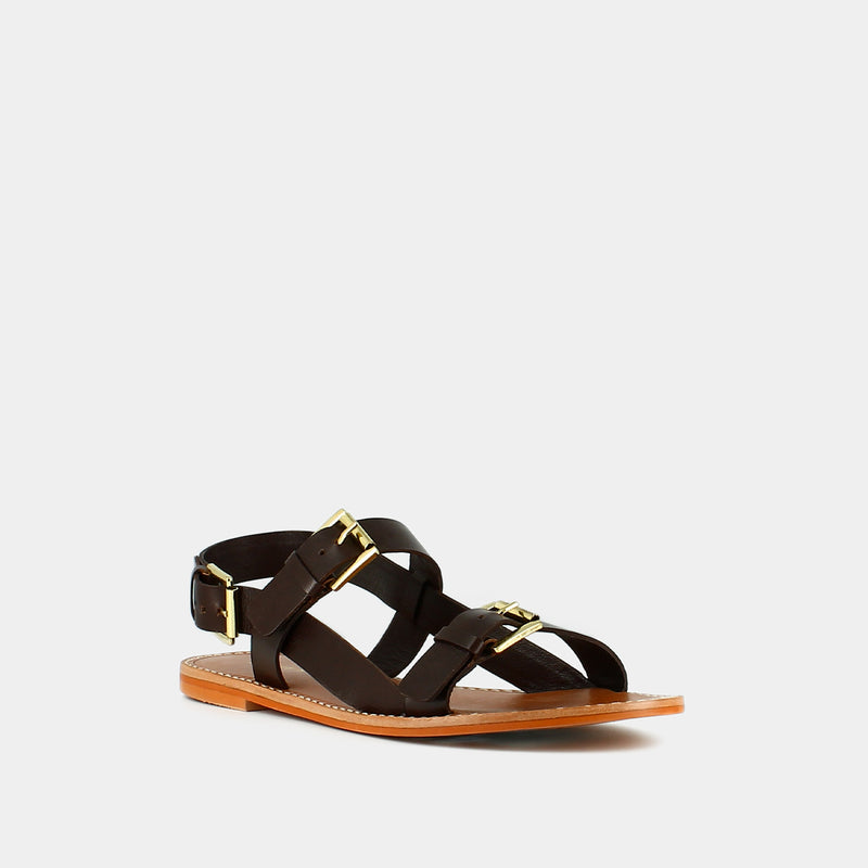 Jonak - sandals Wiling Leather - Dark brown