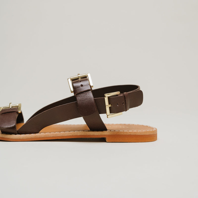 Plagettes Wiling Cuir - Marron foncé