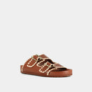 Jonak - sandals Wish Leather - Cognac