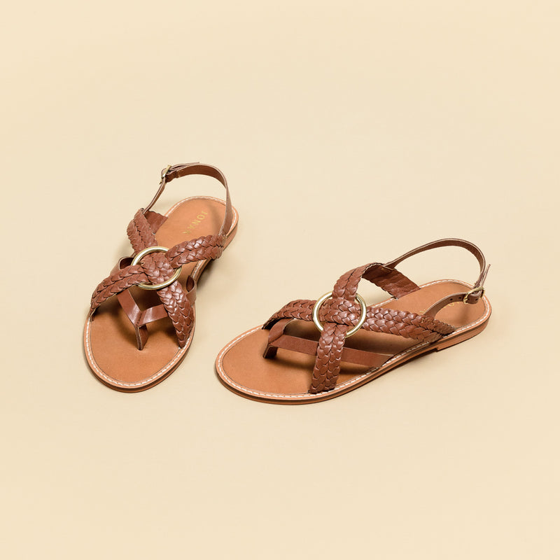 Jonak - sandals Wood Cuir - Cognac