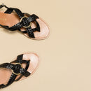 Jonak - sandals Wood Leather - Black