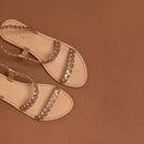 Jonak - Windy Sandals Cuir Metallise - Gold