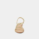 Jonak - Sandalias Windy de piel metalizada - Dorado