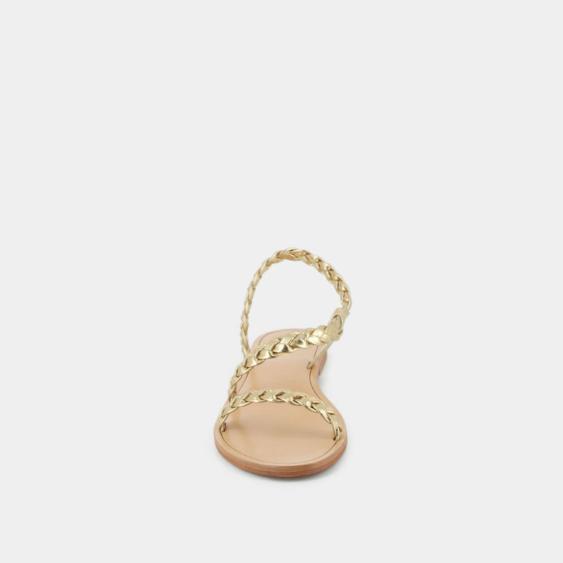 Jonak - Sandalias Windy de piel metalizada - Dorado