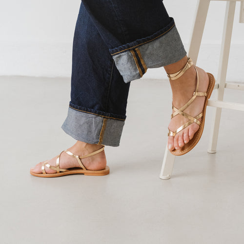 Jonak - sandals Woully Cuir Metallise - Gold