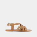 Plagettes Woury Cuir - Camel