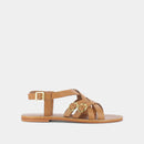 Plagettes Woury Cuir - Camel