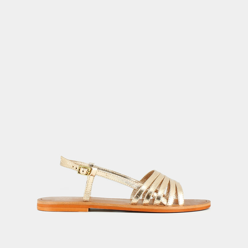 Jonak - sandals Wroom Cuir Metallise - Platine