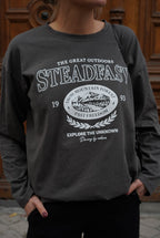 Simon T-Shirt Anthracite Inscription