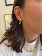 Boucles D'Oreilles Danica - Monoboucle - Doré Ou Argent