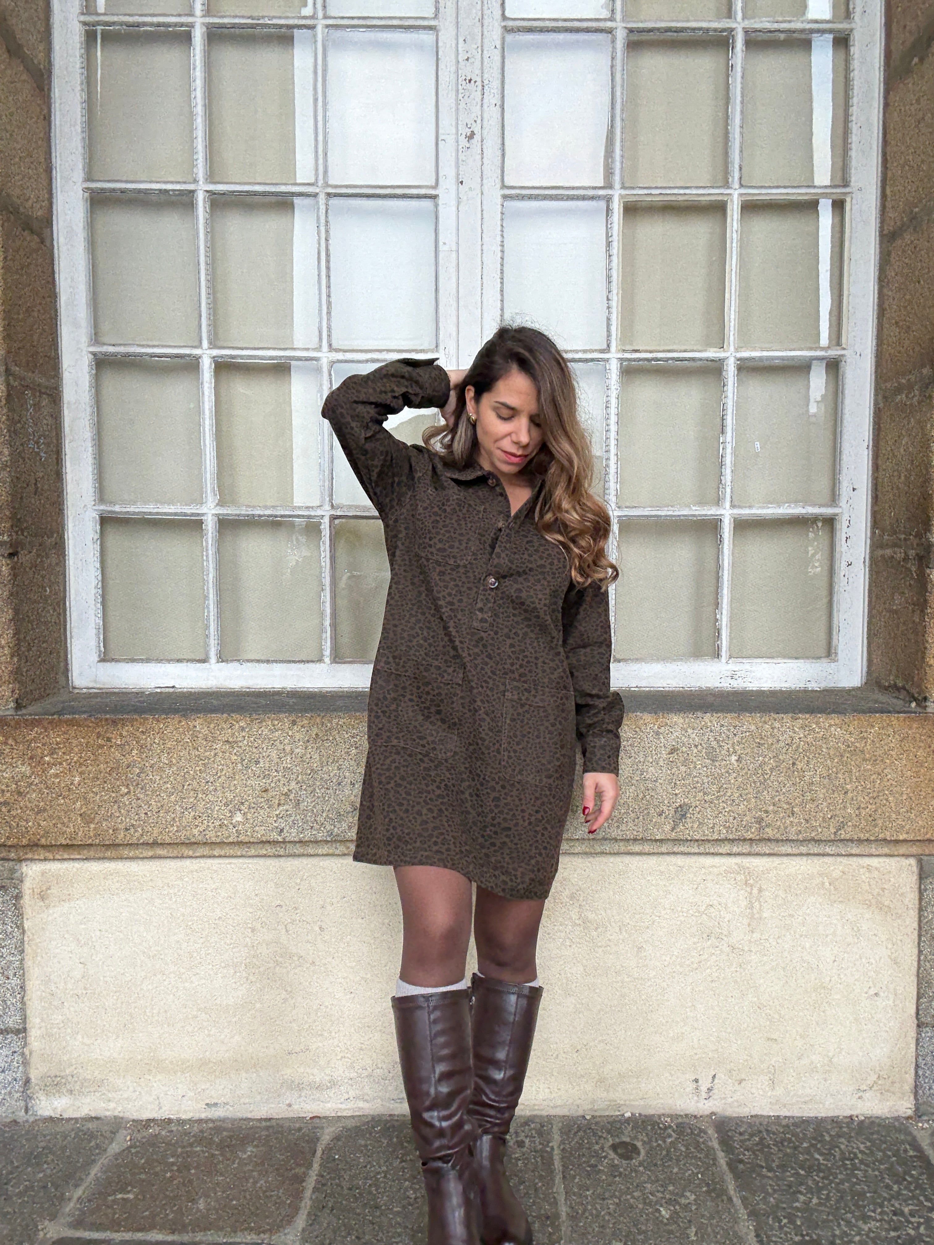 Vestido Alix leopardo
