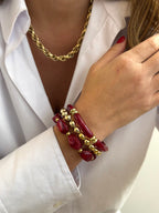 Bracelet Trio De Bracelets - Rouge