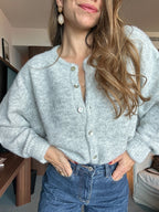 Cardigan Charlie gris clair
