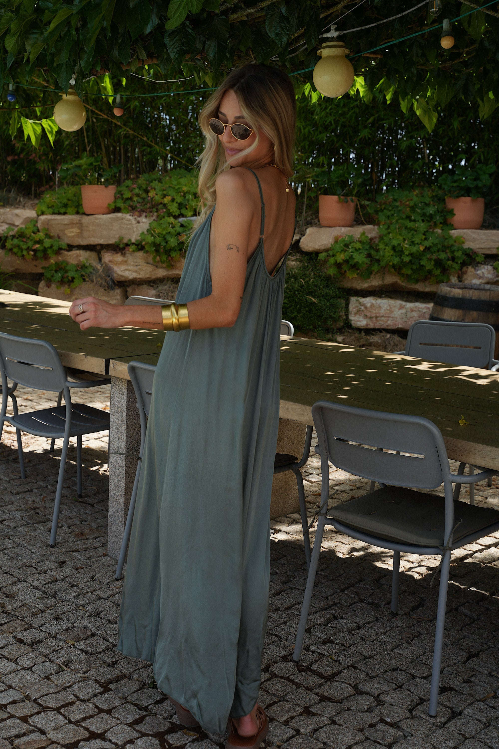 Robe Longue Darcy - Kaki