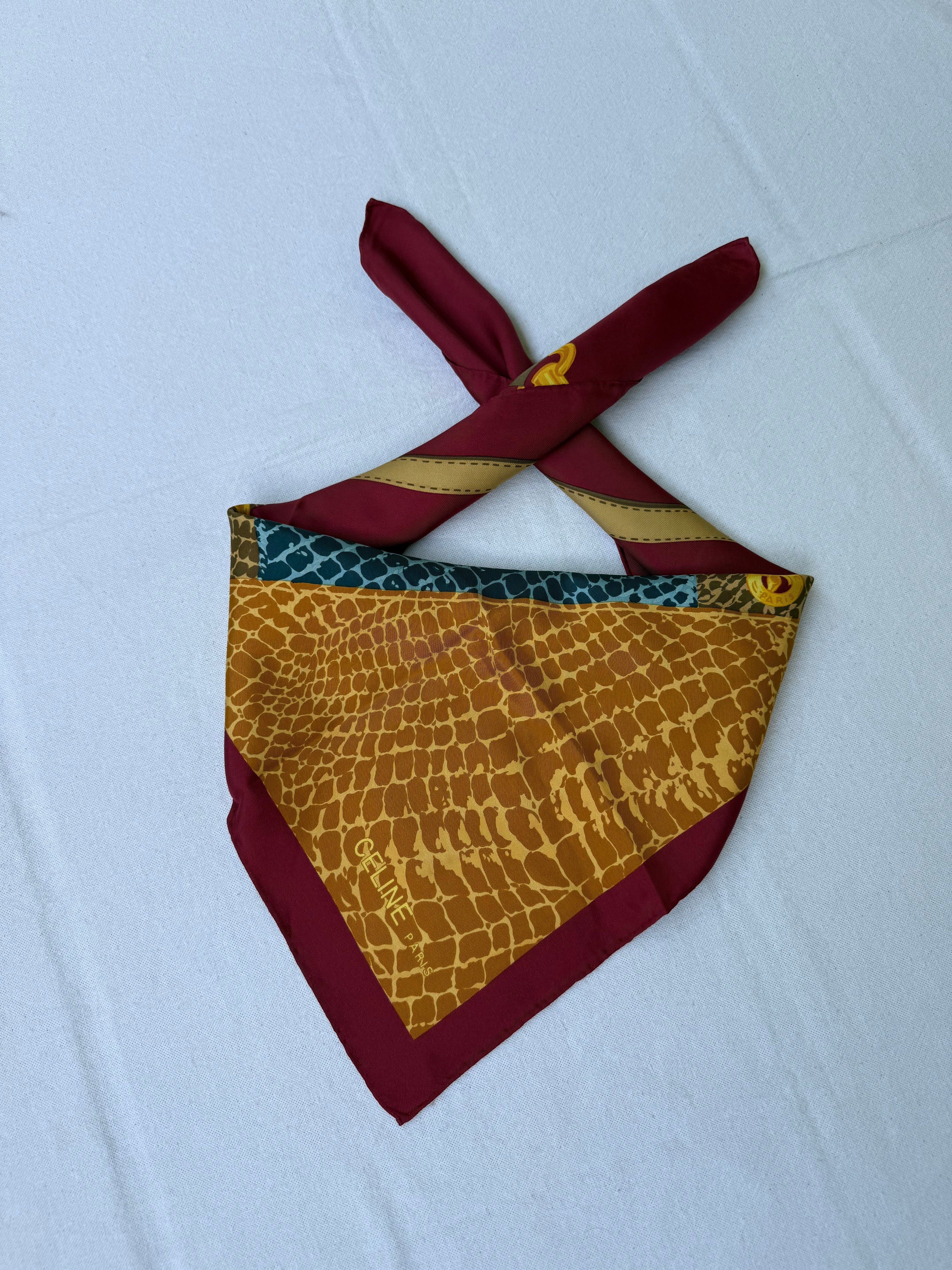Foulard Céline – Modèle Étriers Et Serpent