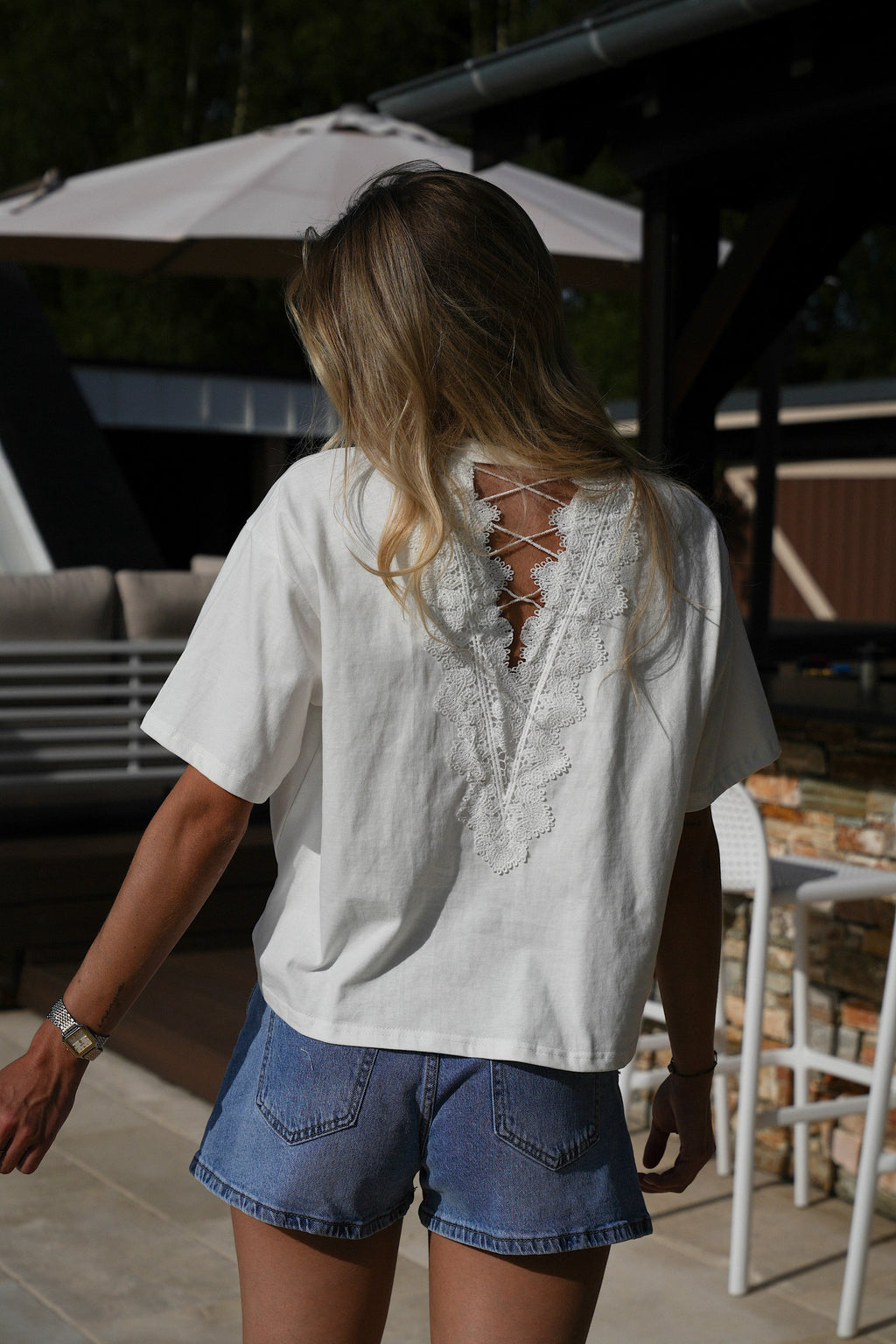 T-Shirt Brodé Lika - Blanc