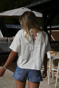 T-Shirt Brodé Lika - Blanc