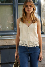 Eloi Lace Top Beige