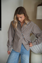 Pola Azul - Camisa Cuadros