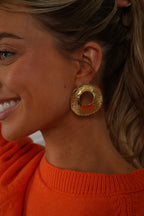 Boucles D’Oreilles Acier - Taj Dorées