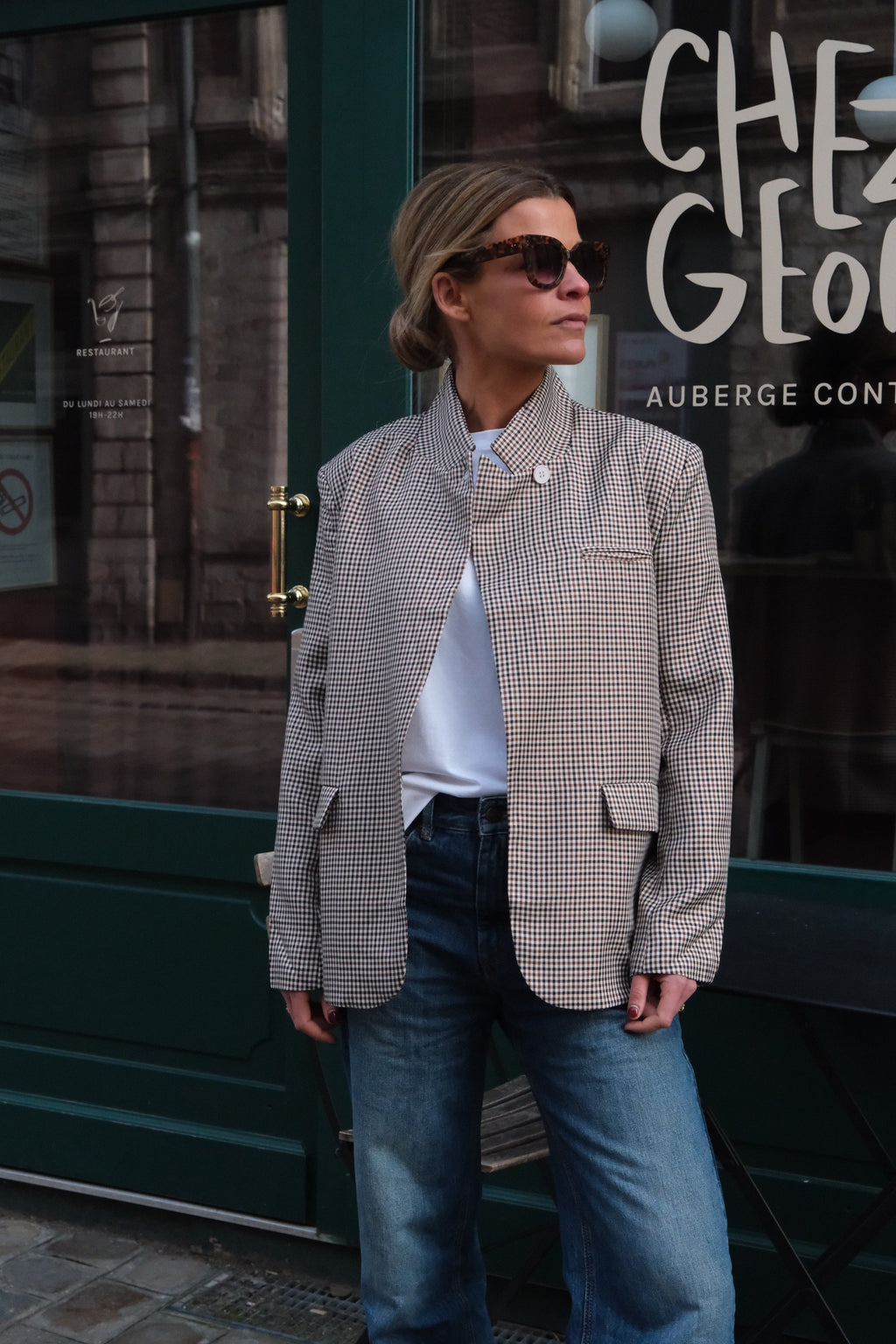 Clément Houndstooth Blazer