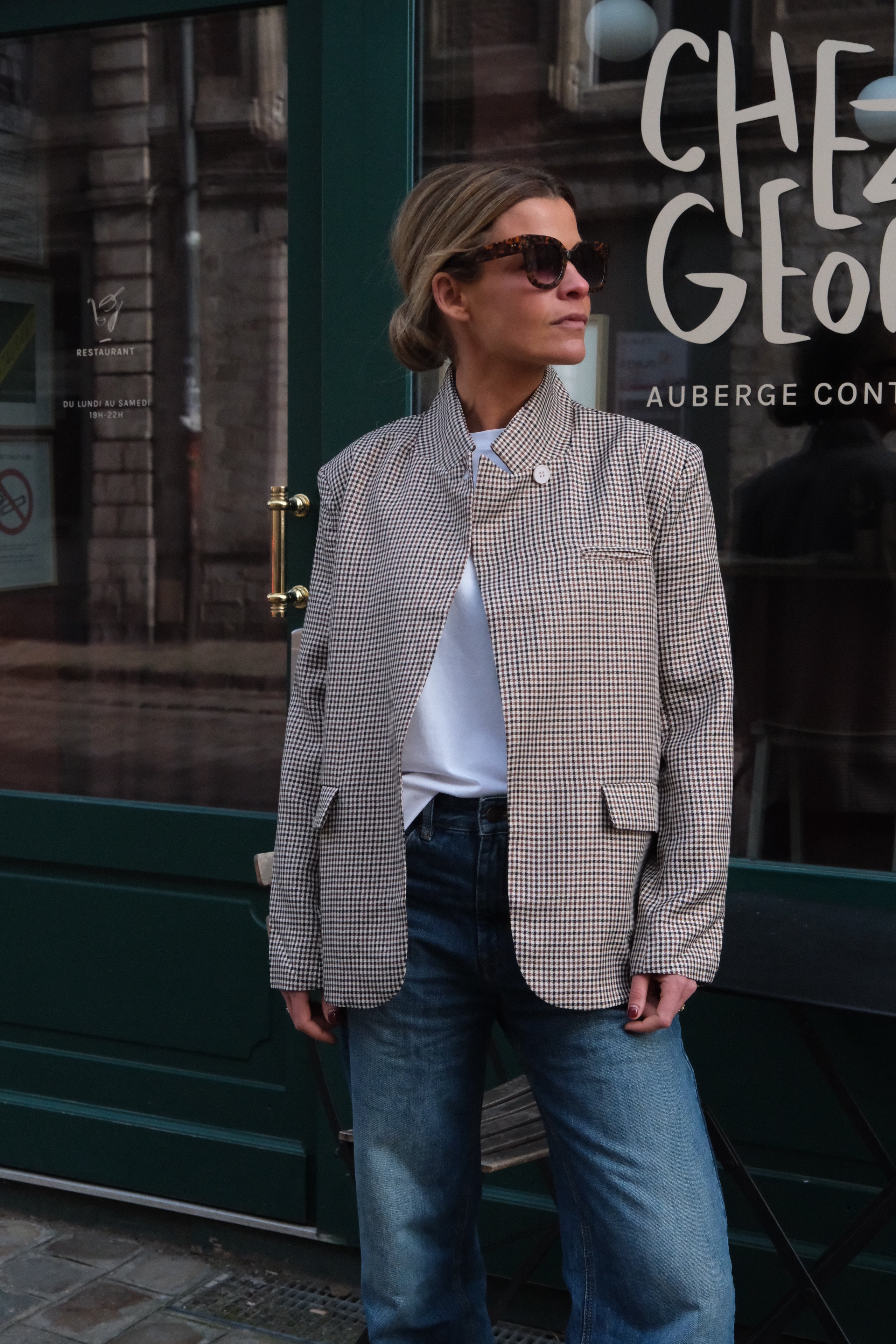 Clément Houndstooth Blazer