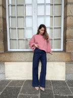 Jade Knitted Sweater Old Pink
