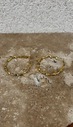 Thin Braided Hoop Earrings