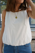 Archibald White Balloon Top
