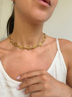 Biche De Bere Vintage Necklace - Gold-Tone Shaped Links
