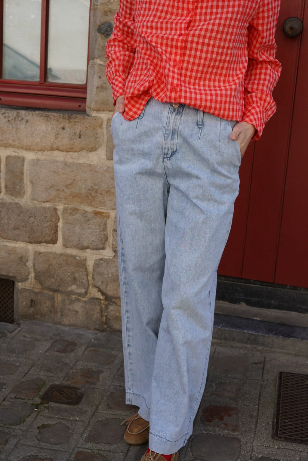 Jules Light Denim Wide Jeans