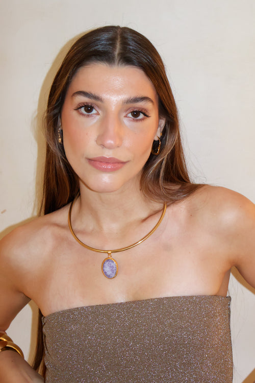 Chocker Amuleto Lila