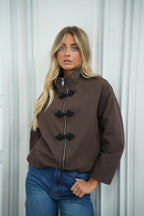 Chaqueta con Cremallera Matilde - Chocolate