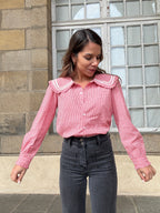 Anaëlle Claudine Collar Vichy Blouse