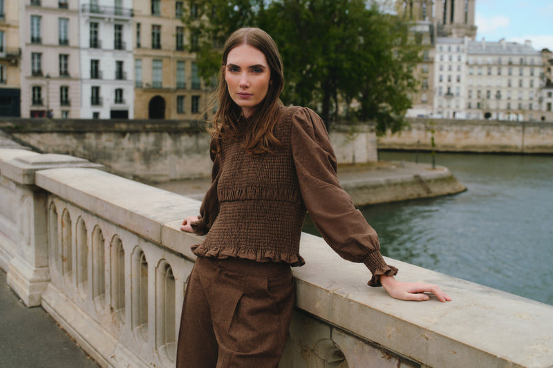 Blouse Hailey Chocolat