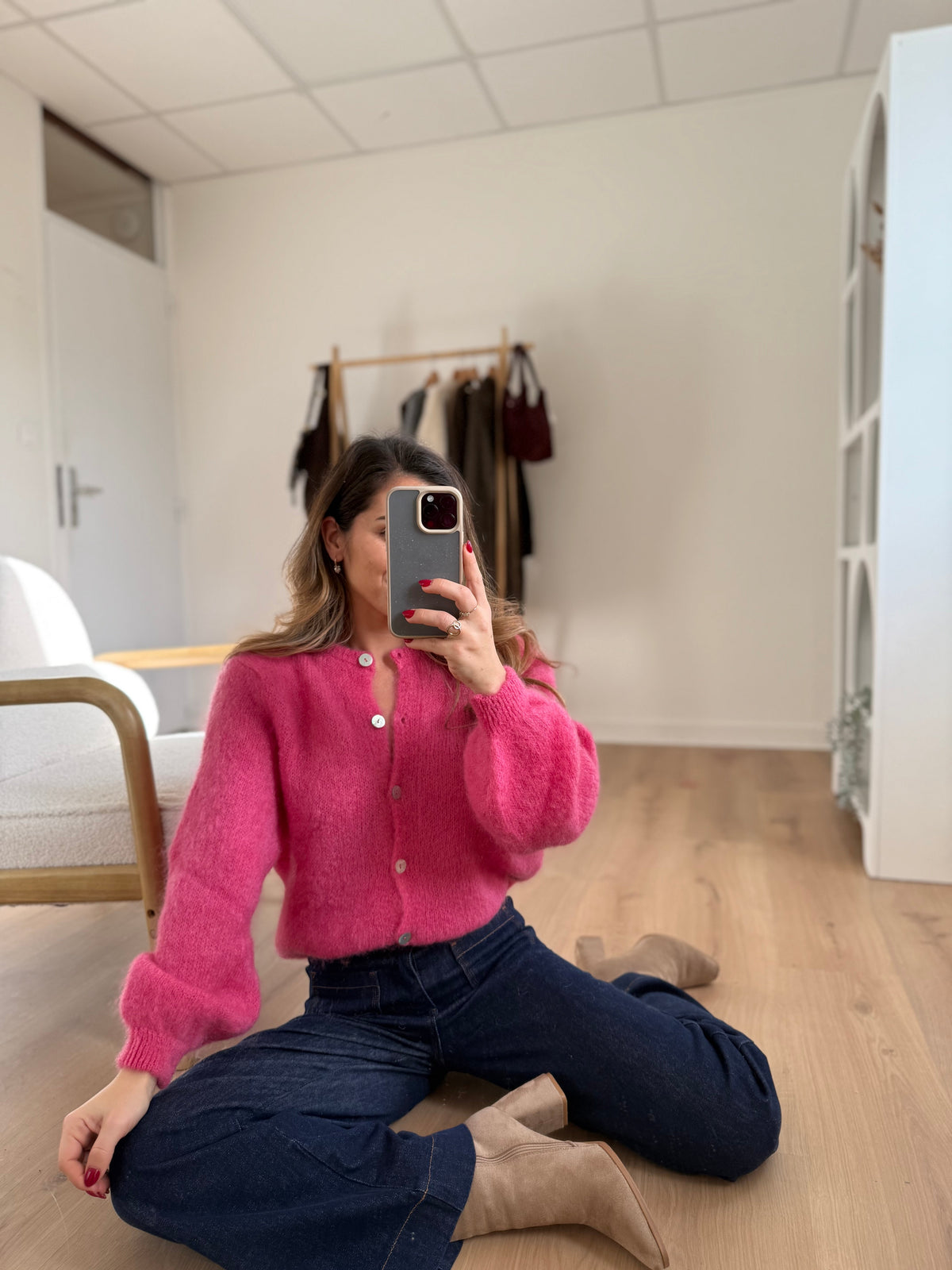 Bianca Candy Pink Wool Knit