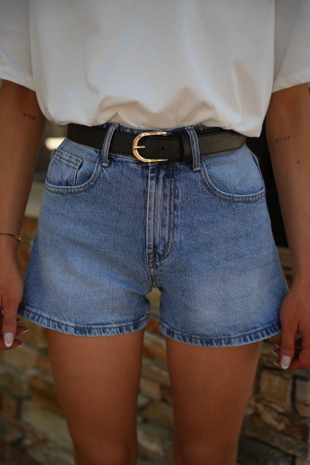 Ceinture Cuir Dallia - Noire