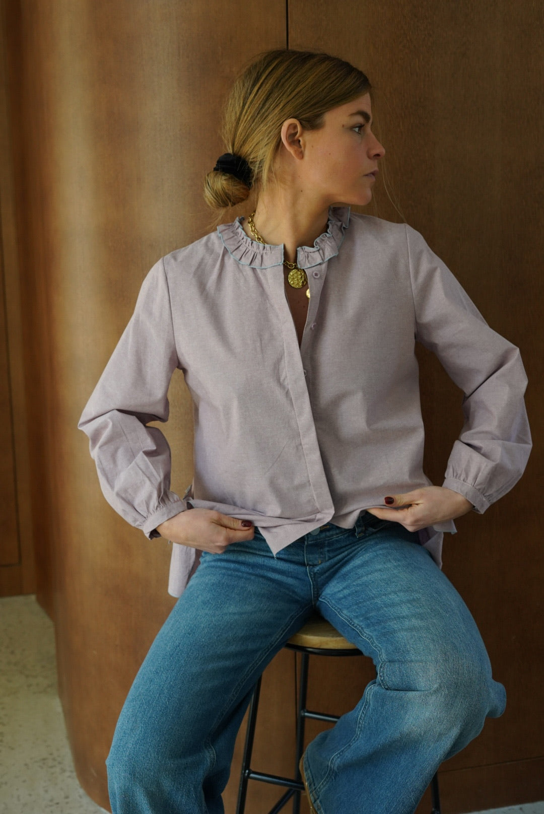 Alice Blouse Heather Lilac