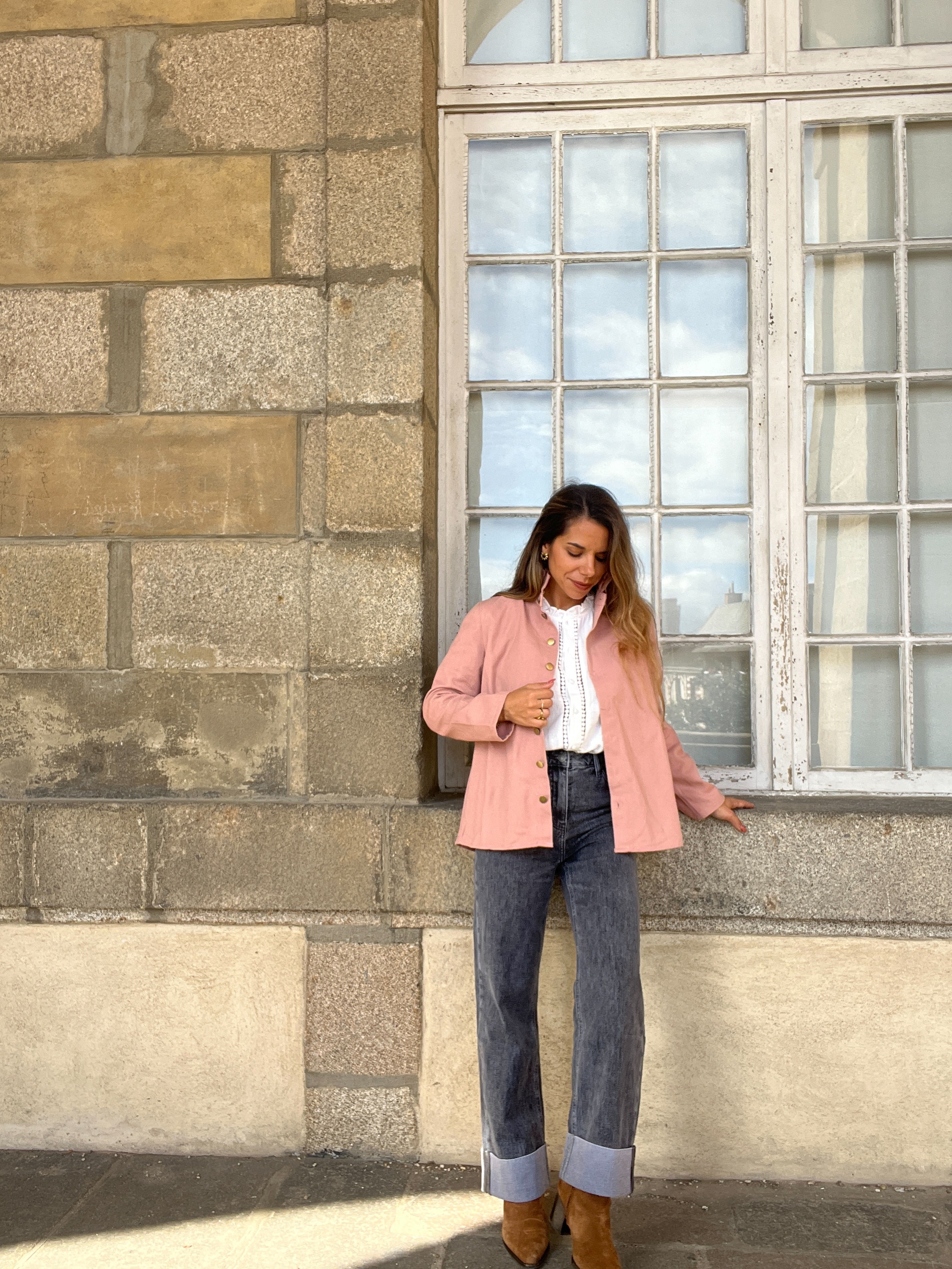 Céleste Old Rose Denim Jacket