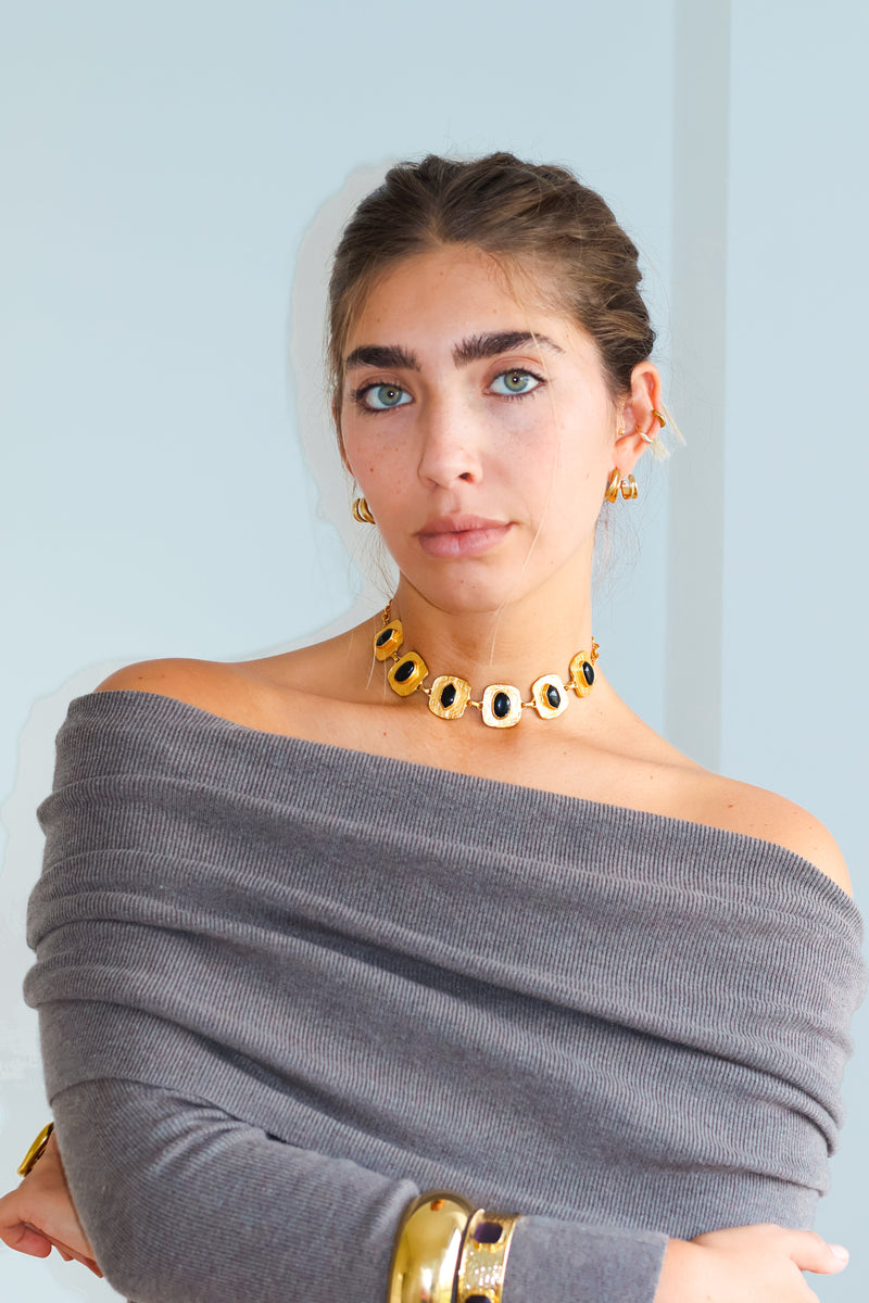 Collier Cadena Aurora Negra