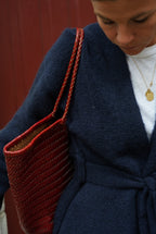 Burgundy Braided Bag