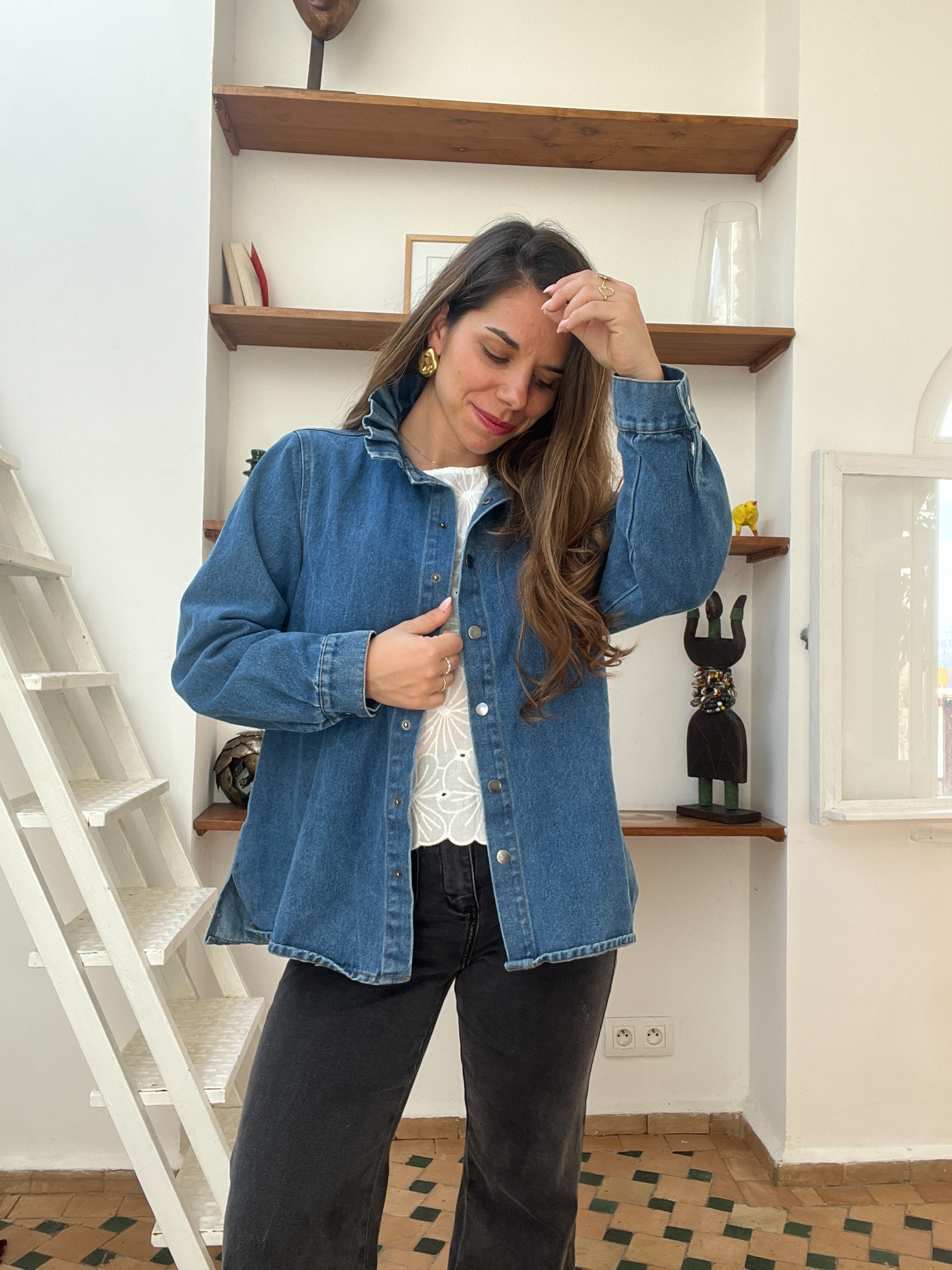 Veste En Jean Céleste