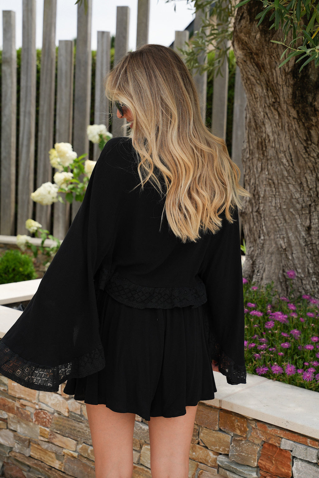 Blusa holgada Alisa - Negra