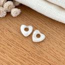 Coeur "Lovo" acétate-Boucles d'oreilles-instants-plaisirs-Nacre-Instants Plaisirs | Bijoux