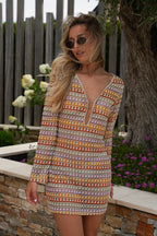 Robe En Crochet Yasmine - Colorée