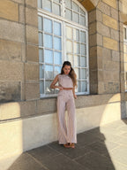 Pantalón Marinero Rayas Camel