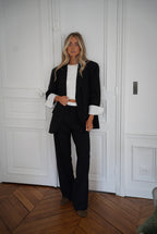 Honoryne Black - Striped Pants