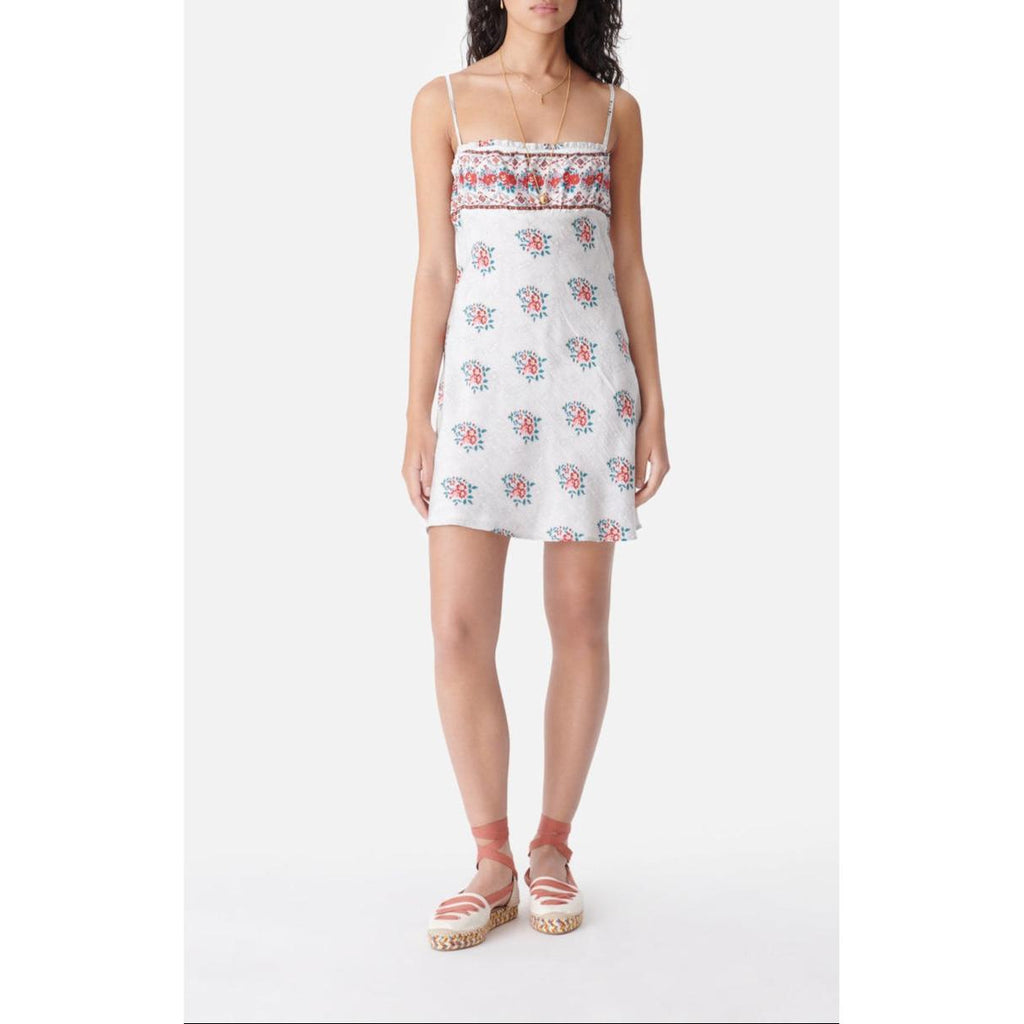 Robe Célimène - Blanc/Rouge