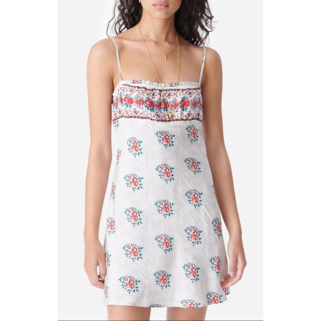 Robe Célimène - Blanc/Rouge